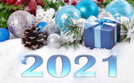 holiday New Year 2021 HD Desktop Wallpaper | Background Image