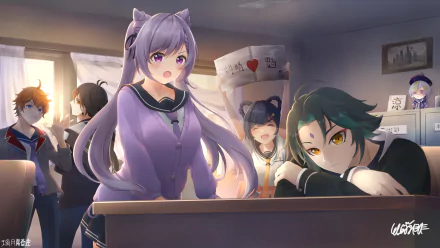 Xiangling (Genshin Impact) Qiqi (Genshin Impact) Zhongli (Genshin Impact) Xiao (Genshin Impact) Tartaglia Childe (Genshin Impact) Keqing (Genshin Impact) video game Genshin Impact HD Desktop Wallpaper | Background Image