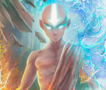 Aang (Avatar) Anime Avatar: The Last Airbender HD Desktop Wallpaper | Background Image