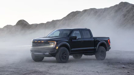 black car car Ford F-150 vehicle Ford F-150 Raptor HD Desktop Wallpaper | Background Image