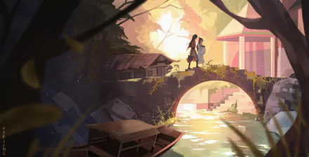 Crimson Rain Sought Flower San Lang Hua Cheng His Royal Highness the Crown Prince of Xianle Xie Lian Anime Tian Guan Ci Fu HD Desktop Wallpaper | Background Image