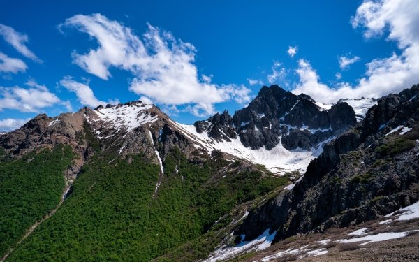 Earth Mountain Mountains Snow Argentina Patagonia Cloud HD Wallpaper | Background Image