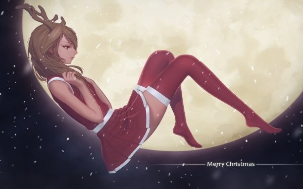 Anime Christmas Merry Christmas HD Wallpaper | Background Image