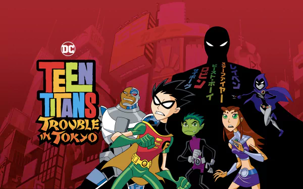 Koriand'r Garfield Logan Dick Grayson Cyborg (DC Comics) Raven (DC Comics) Beast Boy Starfire (DC Comics) Robin (DC Comics) movie Teen Titans: Trouble in Tokyo HD Desktop Wallpaper | Background Image