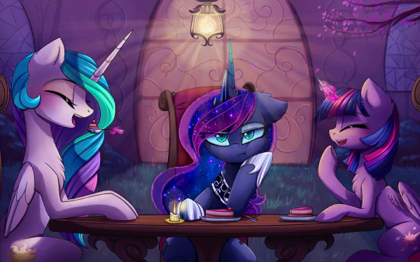 pony blue eyes Twilight Sparkle Princess Luna Princess Celestia TV Show My Little Pony: Friendship Is Magic HD Desktop Wallpaper | Background Image