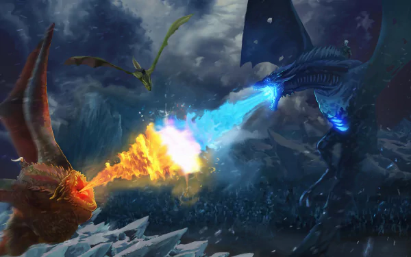 dragon TV Show Game Of Thrones Fire and Ice HD Desktop Wallpaper | Background Image