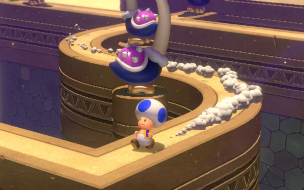 Toad (Mario) video game Super Mario 3D World + Bowser’s Fury HD Desktop Wallpaper | Background Image