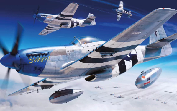 warplane aircraft military North American P-51 Mustang HD Desktop Wallpaper | Background Image