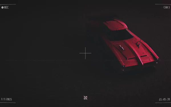 A sleek red car from the video game Rocket League, captured at night in stunning 8K Ultra HD resolution for PC desktop wallpaper.