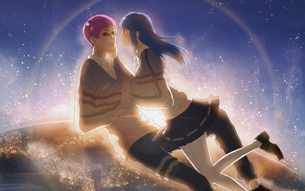 Anime The Disastrous Life of Saiki K. Saiki Kusuo Teruhashi Kokomi HD Wallpaper | Background Image