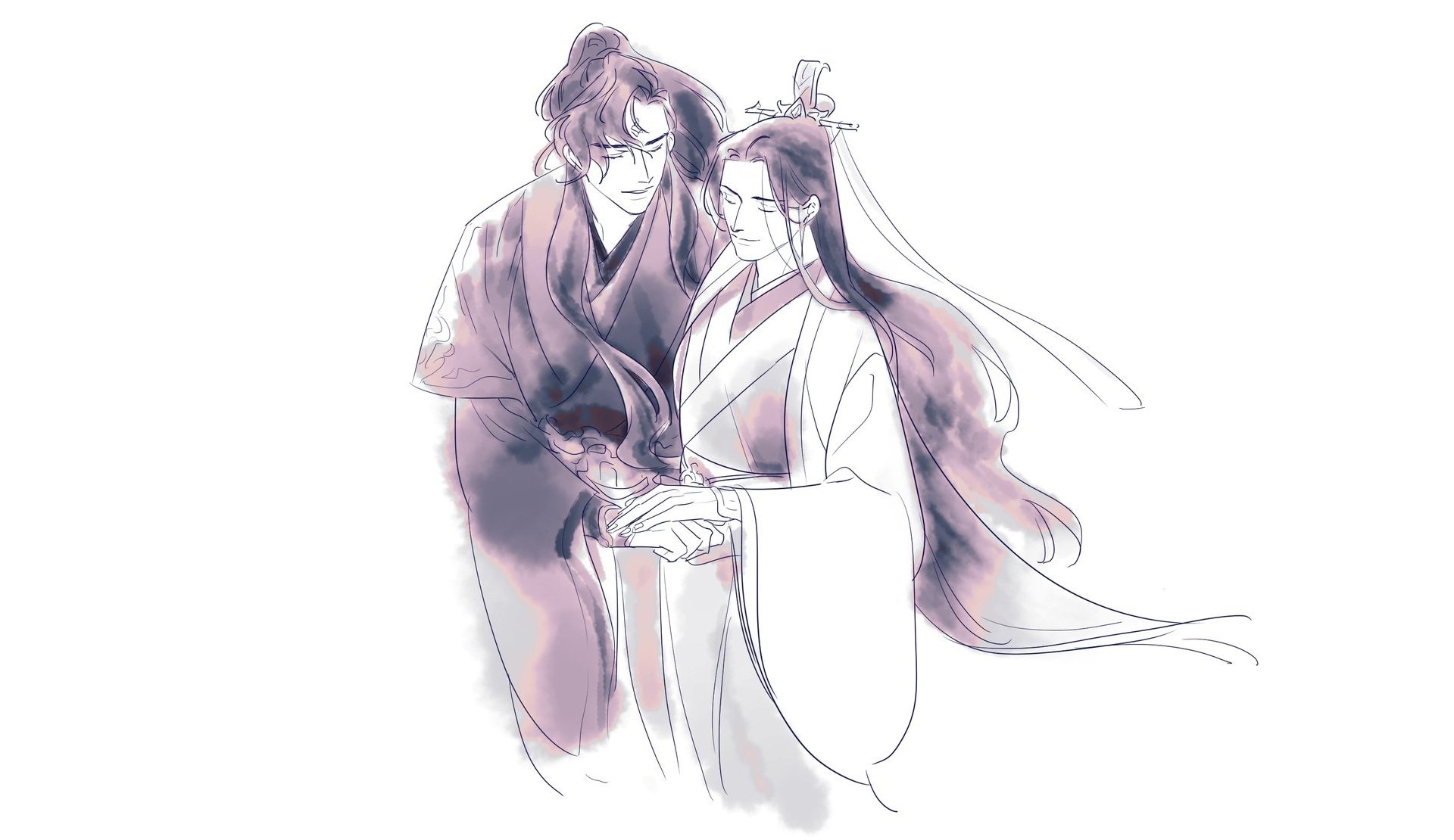 Download Luo Binghe Shen Qingqiu Anime The Scum Villain's Self-Saving System HD Wallpaper