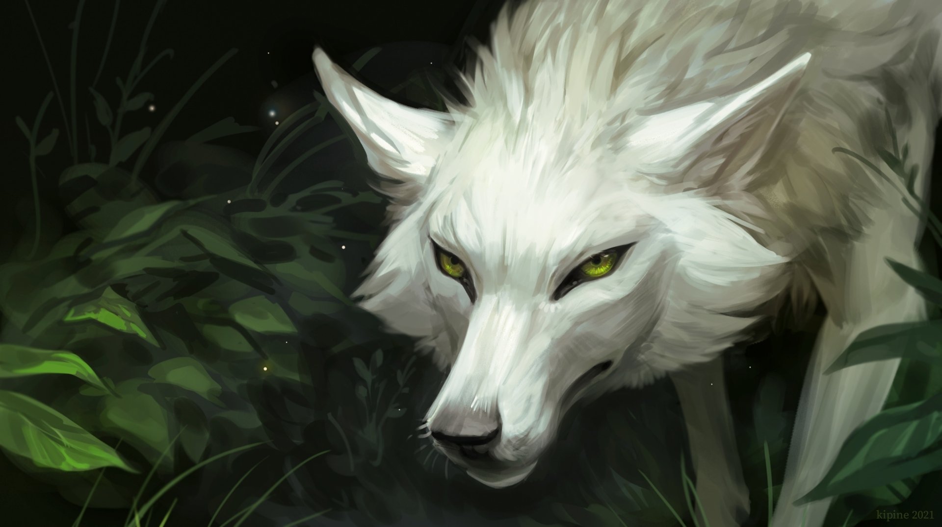 Download Fantasy Wolf HD Wallpaper by Kipine