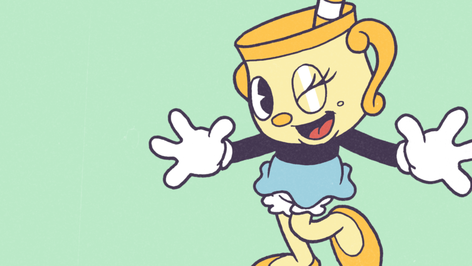 Download Cuphead - The Delicious Last Course Ms. Chalice (Cuphead) Video Game Cuphead HD Wallpaper