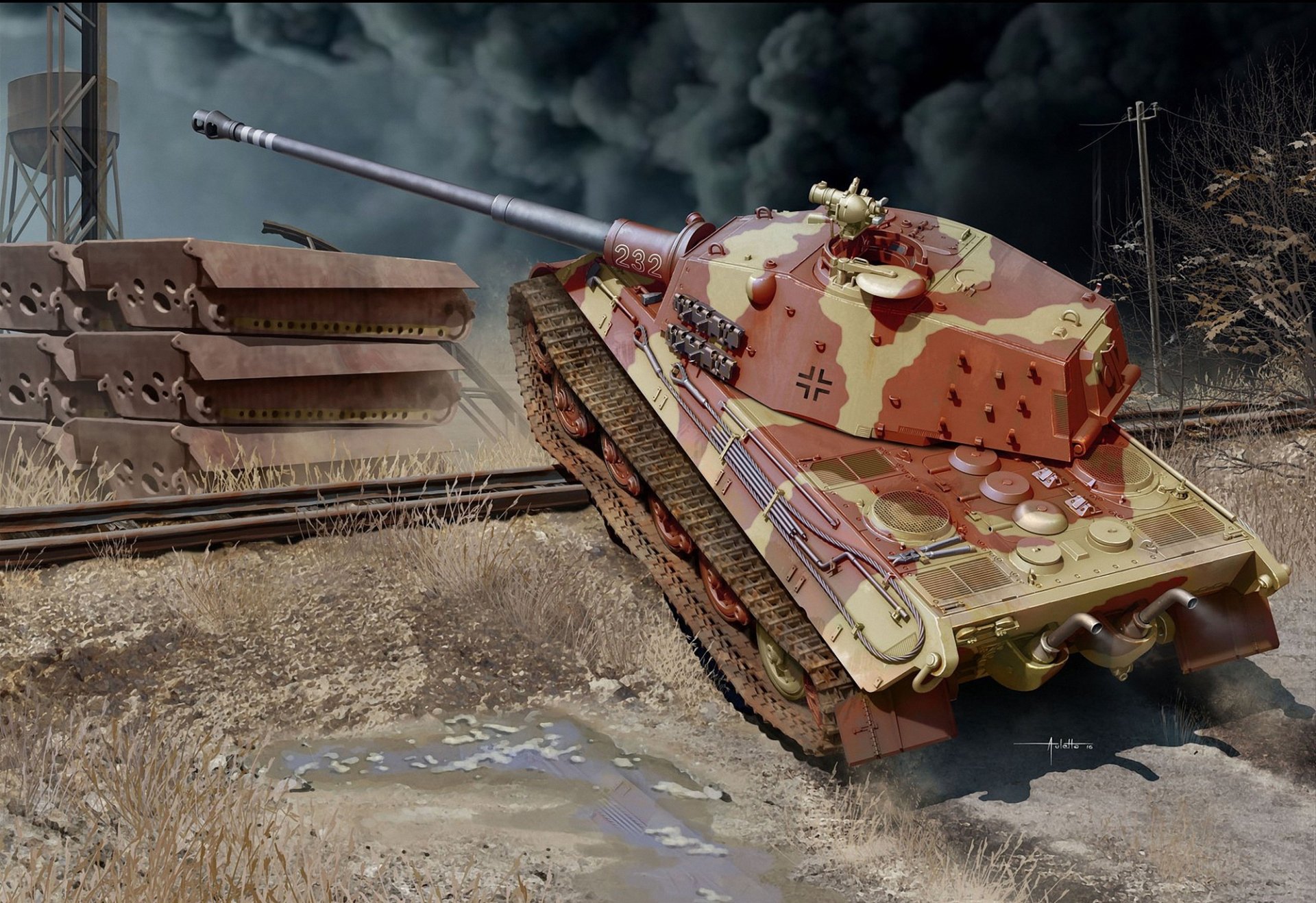 Download Tank Military Tiger II HD Wallpaper
