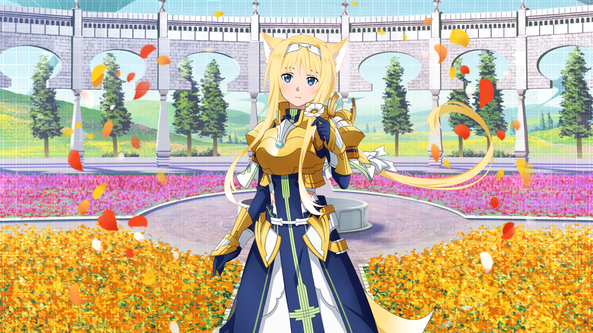 Download Sword Art Online: Alicization Rising Steel Blonde Alice Zuberg Anime Sword Art Online HD Wallpaper