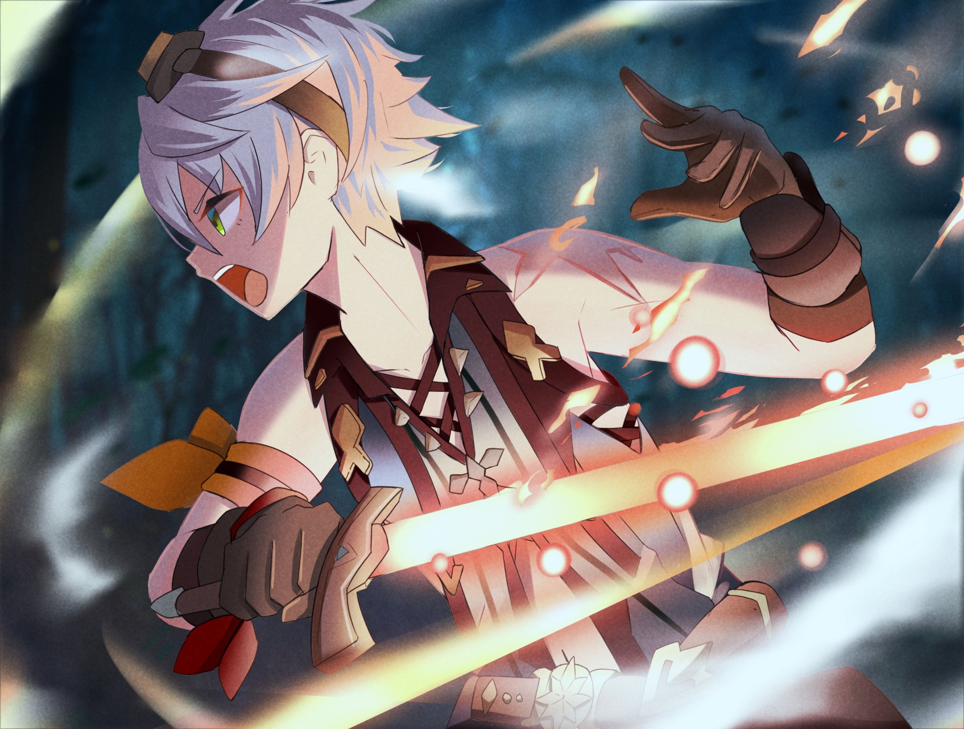 Download Goggles Bennett (Genshin Impact) Video Game Genshin Impact HD Wallpaper by Kyuzaogi