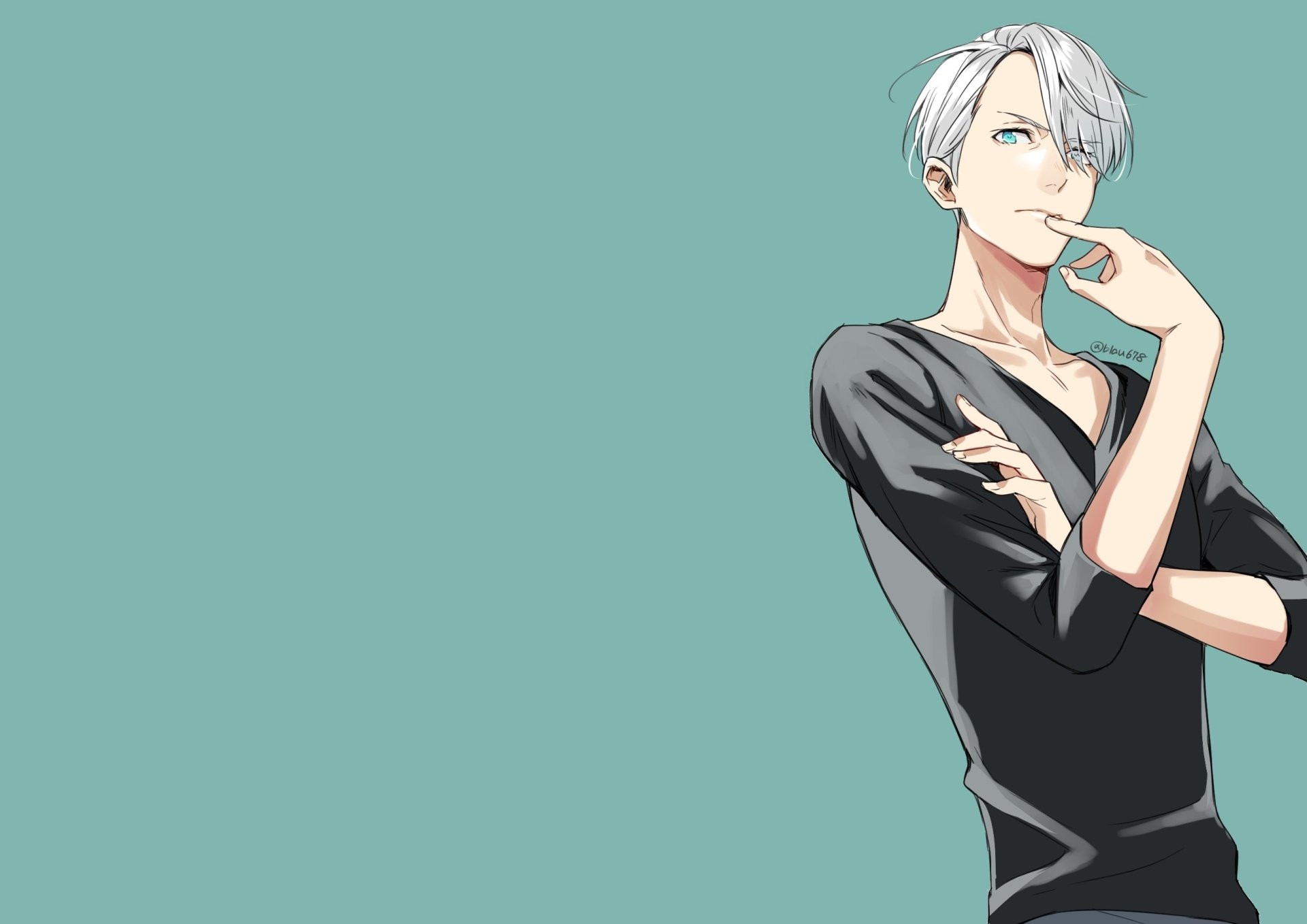 Download Victor Nikiforov Anime Yuri!!! On ICE HD Wallpaper by 夏子