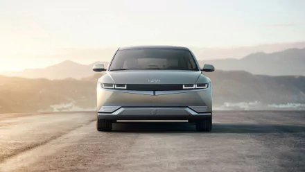 silver car SUV car Hyundai vehicle Hyundai IONIQ 5 HD Desktop Wallpaper | Background Image