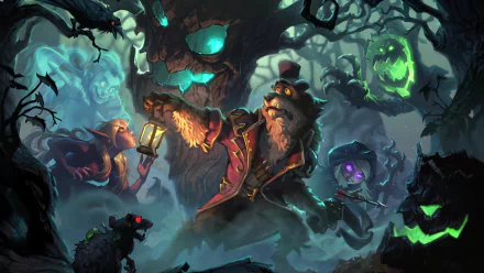video game Hearthstone The Witchwood HD Desktop Wallpaper | Background Image