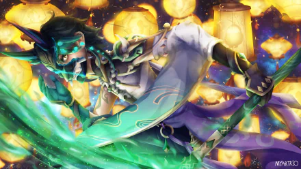 Lantern Rite (Genshin Impact) Xiao (Genshin Impact) video game Genshin Impact HD Desktop Wallpaper | Background Image