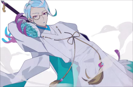 Tomoegata Naginata Anime Touken Ranbu HD Desktop Wallpaper | Background Image