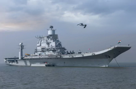 warship aircraft carrier military INS Vikramaditya (R33) HD Desktop Wallpaper | Background Image