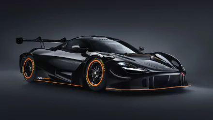 supercar black car car McLaren McLaren 720S vehicle McLaren 720S GT3 HD Desktop Wallpaper | Background Image