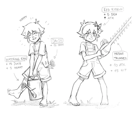 OMORI daisy barefoot feet watering can Basil (Omori) video game HD Desktop Wallpaper | Background Image