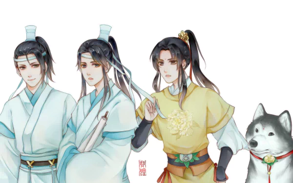 Jin Ling Lan Sizhui Lan Jingyi Anime Mo Dao Zu Shi HD Desktop Wallpaper | Background Image