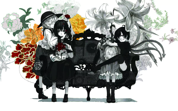 Nue Houjuu Koishi Komeiji Maribel Hearn Renko Usami Anime Touhou HD Desktop Wallpaper | Background Image