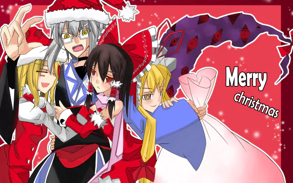 Yukari Yakumo Marisa Kirisame Reimu Hakurei Rinnosuke Morichika Anime Touhou HD Desktop Wallpaper | Background Image