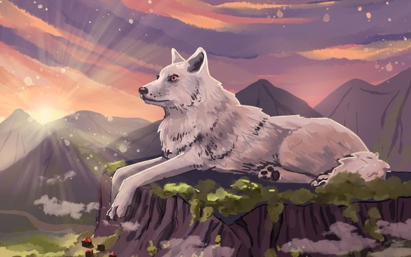 Fantasy Wolf Fantasy Animals Giant HD Wallpaper | Background Image