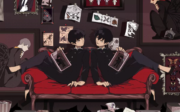 Ekubo (Mob Psycho 100) Arataka Reigen Ritsu Kageyama Shigeo Kageyama Anime Mob Psycho 100 HD Desktop Wallpaper | Background Image