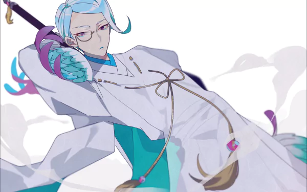 Tomoegata Naginata Anime Touken Ranbu HD Desktop Wallpaper | Background Image