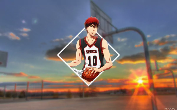 Taiga Kagami Anime Kuroko's Basketball HD Desktop Wallpaper | Background Image