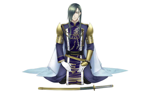Nikkari Aoe Anime Touken Ranbu HD Desktop Wallpaper | Background Image
