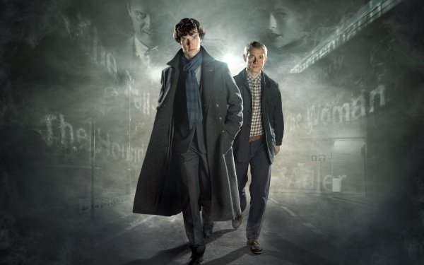 Series de Televisión Sherlock Sherlock Holmes Benedict Cumberbatch Actor Martin Freeman Dr. Watson Fondo de pantalla HD | Fondo de Escritorio