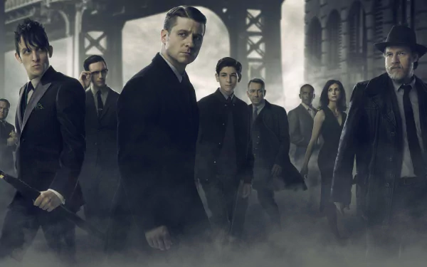 Selina Kyle Gotham (TV Show) James Gordon Bruce Wayne Cory Michael Smith Morena Baccarin Erin Richards David Mazouz Camren Bicondova Robin Lord Taylor Donal Logue Ben McKenzie TV Show gotham HD Desktop Wallpaper | Background Image