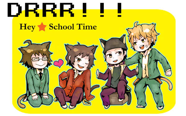 Kyōhei Kadota Shinra Kishitani Shizuo Heiwajima Izaya Orihara Anime Durarara!! HD Desktop Wallpaper | Background Image