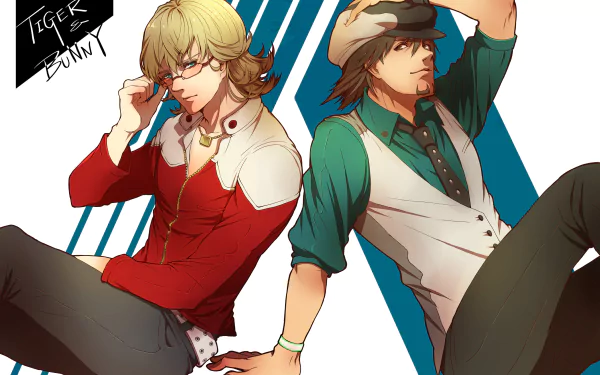 Kotetsu T. Kaburagi Barnaby Brooks Jr. Anime Tiger & Bunny HD Desktop Wallpaper | Background Image