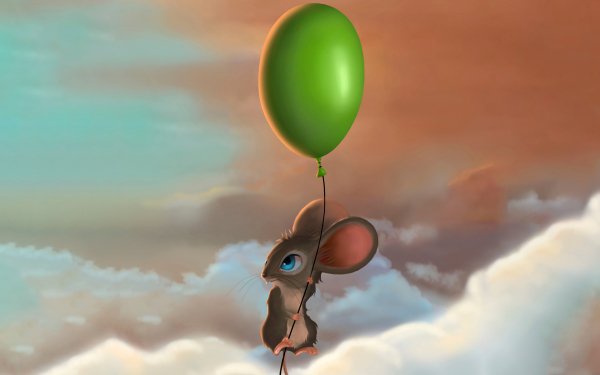 Animal Mouse Balloon HD Wallpaper | Background Image