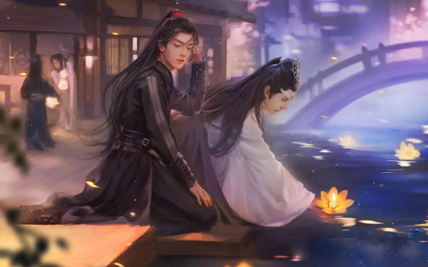 Wang Yibo Xiao Zhan Lan Wangji Wei Wuxian TV Show The Untamed HD Desktop Wallpaper | Background Image