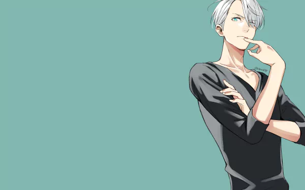 Victor Nikiforov Anime Yuri!!! on ICE HD Desktop Wallpaper | Background Image