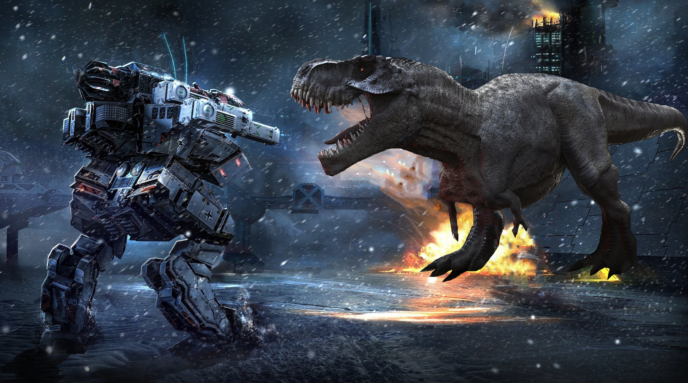 War Machine VS T-Rex / What will happen if a T-Rex got found a War ...