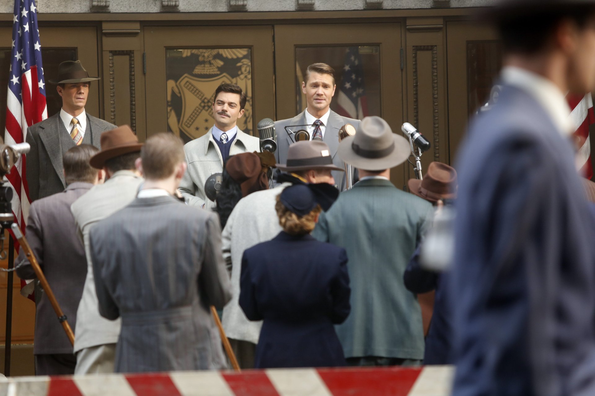 Download Edwin Jarvis James D'Arcy Dominic Cooper Howard Stark TV Show Agent Carter HD Wallpaper