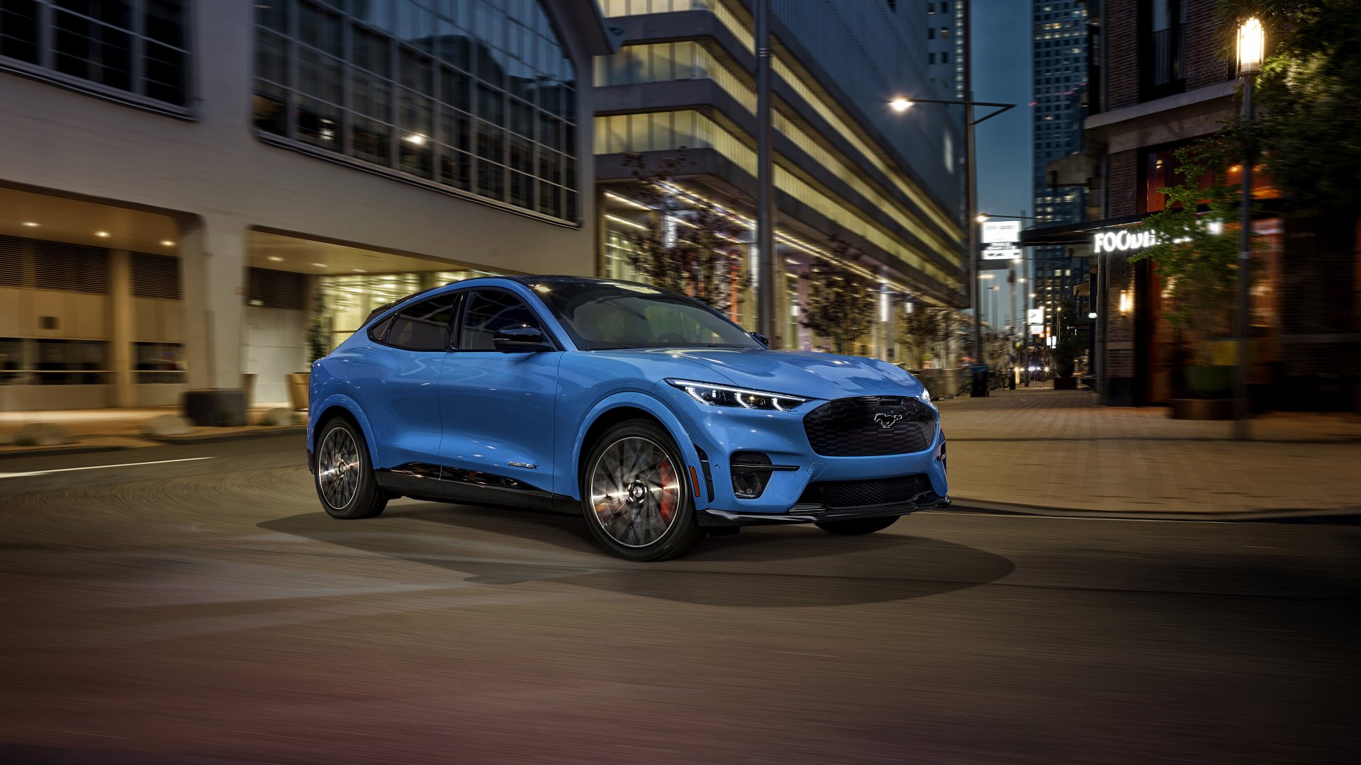 Download Electric Car SUV Car Ford Ford Mustang Vehicle Ford Mustang Mach-E 4k Ultra HD Wallpaper