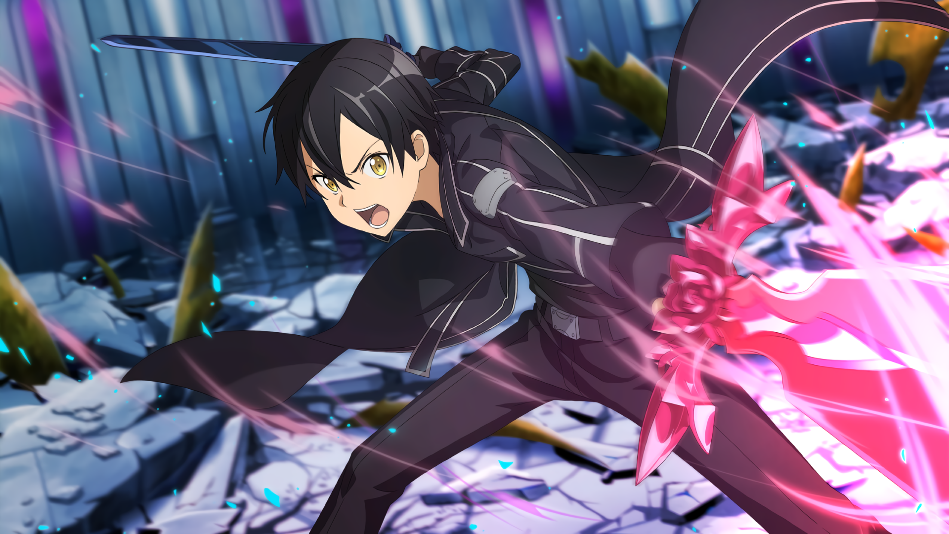 Download Night Sky Sword (Sword Art Online) Black Hair Kirito (Sword Art Online) Anime Sword Art Online HD Wallpaper