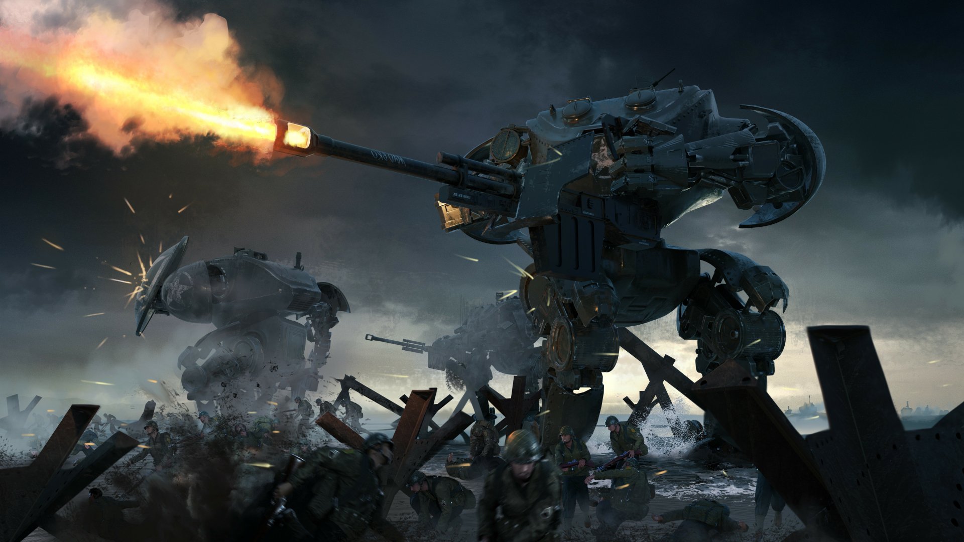 Download Sci Fi Mech 4k Ultra HD Wallpaper by Jonny Mustapha