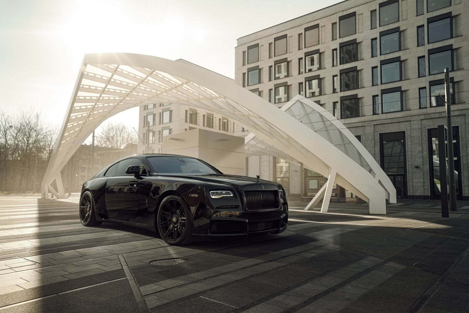 Download Black Car Car Rolls-Royce Vehicle Rolls-Royce Wraith 8k Ultra HD Wallpaper