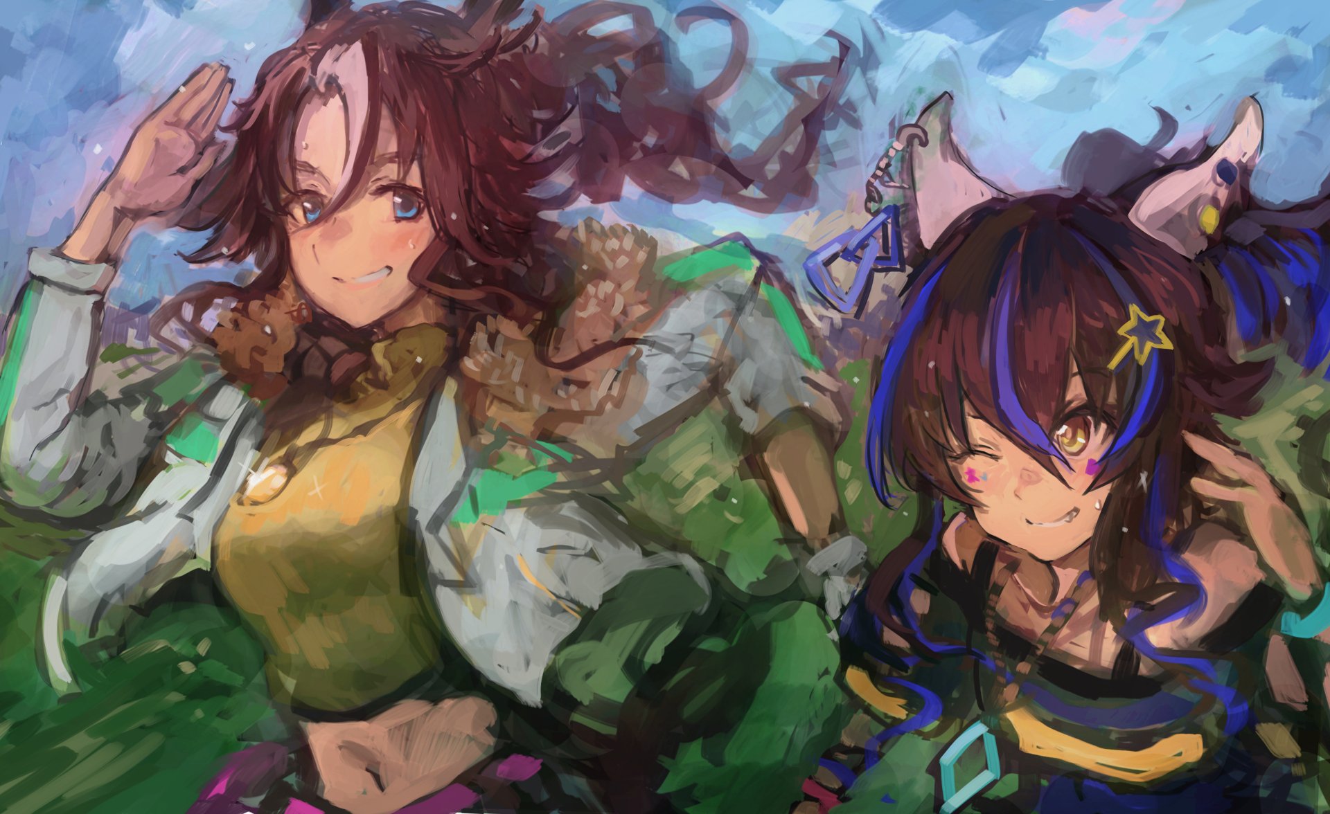 Download Mejiro Palmer Daitaku Helios Anime Uma Musume: Pretty Derby 4k Ultra HD Wallpaper by Moor